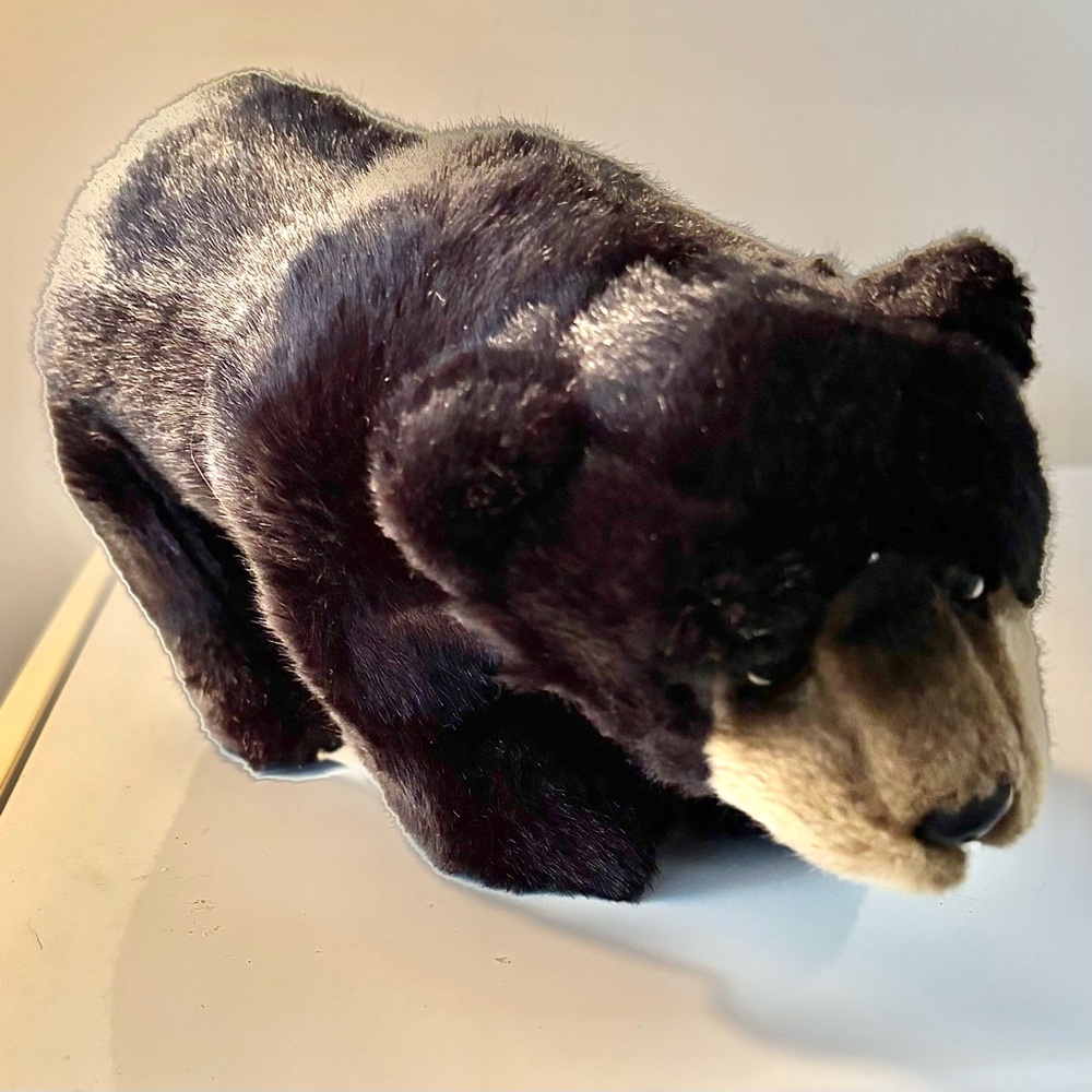 Webkinz Signature Black Bear NWOT, not played with, stored plush stuffed toy.